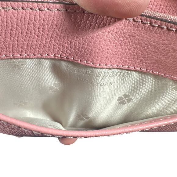 Kate Spade New York Pink Leather Zip Around Wallet - Picture 8 of 11